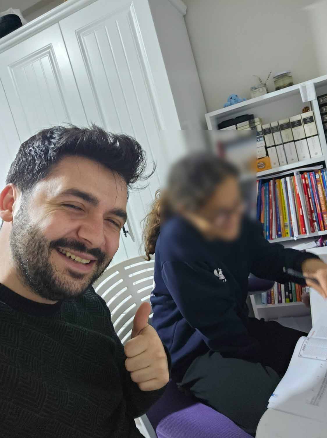 Ders anından öğrenci fotoğrafı